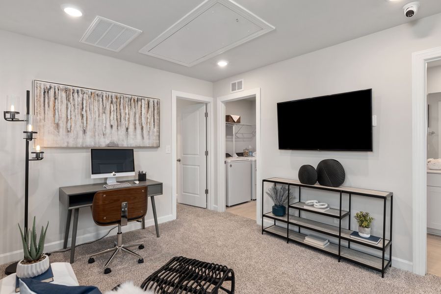 Furnished interior view inside a new home in Galloway Ridge, Charlotte (Image 10).