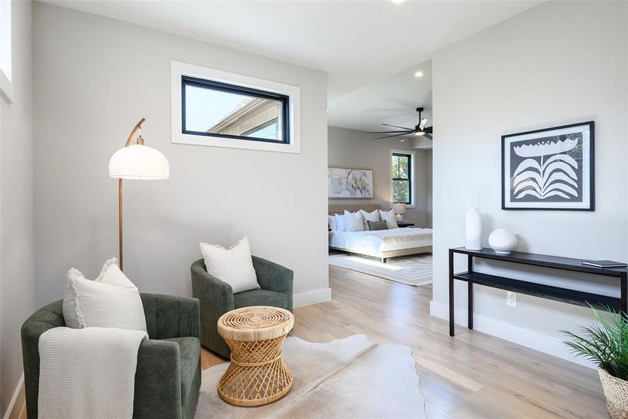 Furnished interior view inside a new home in , Dallas (Image 29).