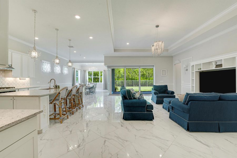 Furnished interior view inside a new home in , Lake Worth (Image 20).