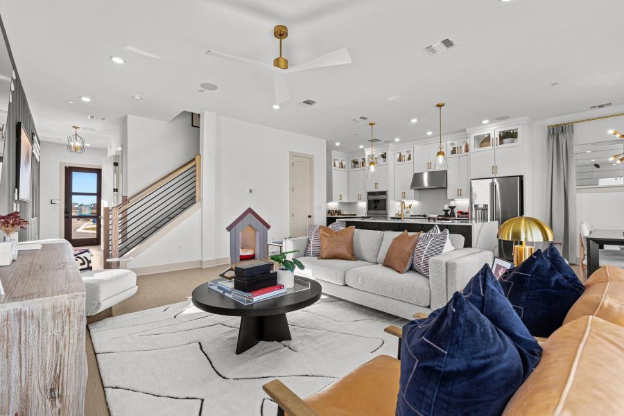 Family Room - Kitchen (Staged) Family Room - Kitchen (Staged)