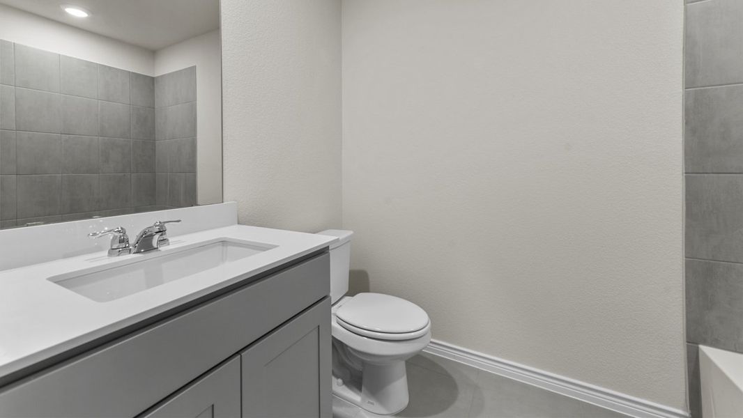 Furnished interior view inside a new home in Liberty Crossing, Royse City (Image 9).