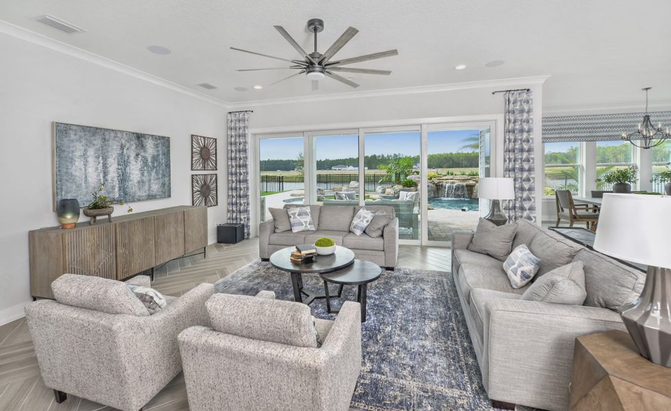 Furnished interior view inside a new home in Middlebourne, St. Johns (Image 8).