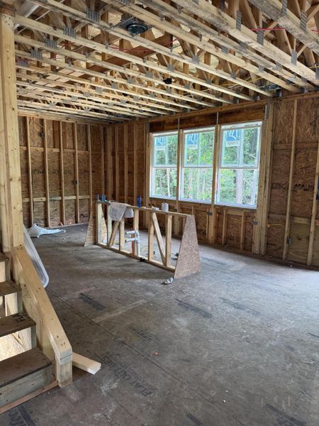 In-progress construction of a new home in , Huger, SC (Image 4).