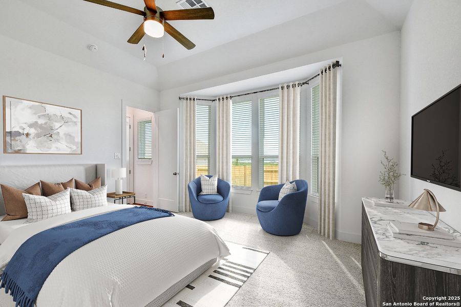 Furnished interior view inside a new home in Homestead, Schertz (Image 3).