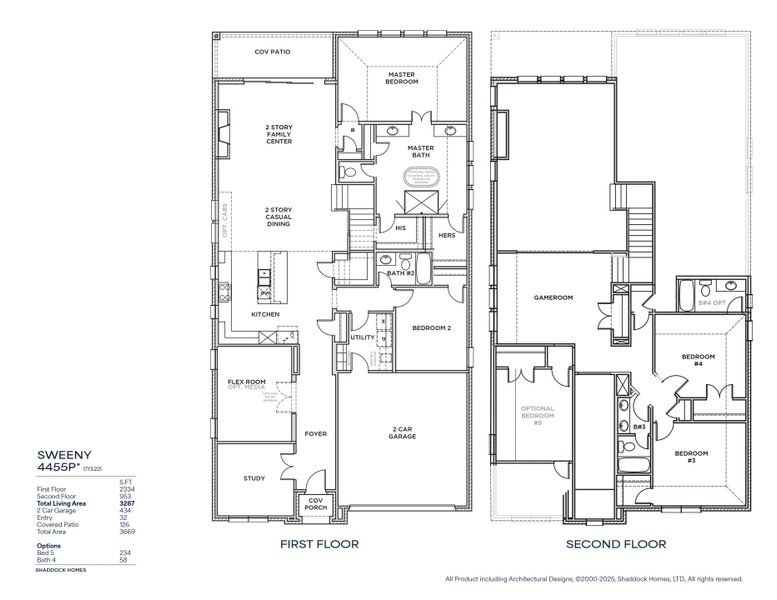 2D floor plan layout of this home in Brookhollow West, Prosper, TX (Image 5). 2D floor plan layout of this home in Brookhollow West, Prosper, TX (Image 5).