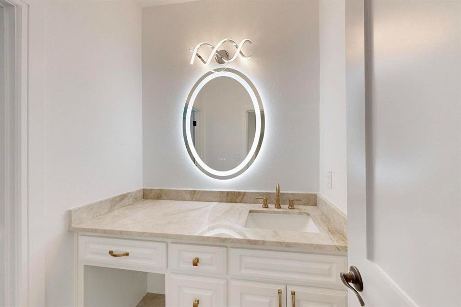 Bathroom with vanity