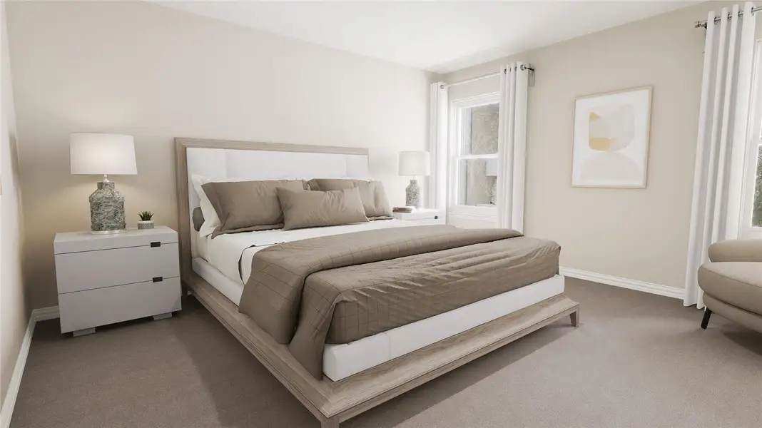 Furnished interior view inside a new home in , Temple (Image 3).