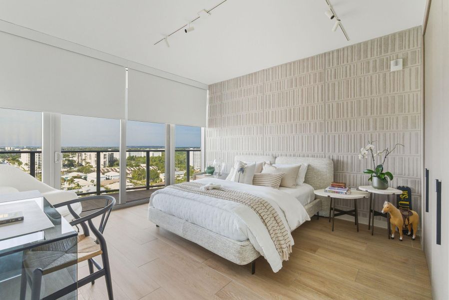 Furnished interior view inside a new home in , Pompano Beach (Image 15). Furnished interior view inside a new home in , Pompano Beach (Image 15).