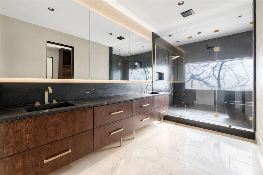 Furnished interior view inside a new home in , Dallas (Image 11).