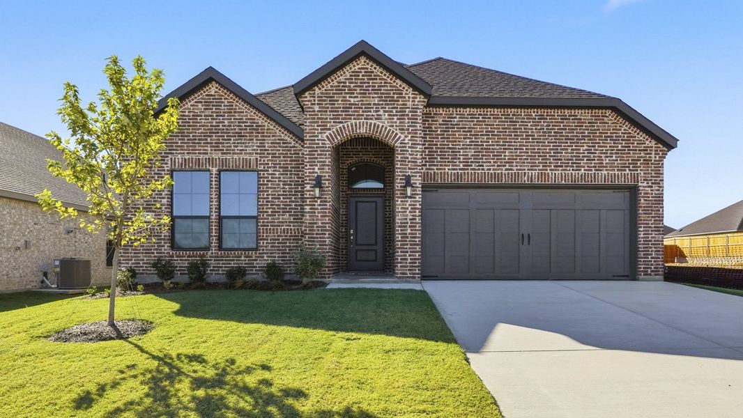 Representative exterior photo of a completed home built from the Avery by D.R. Horton in Morning Ridge, Princeton, TX (Image 1).