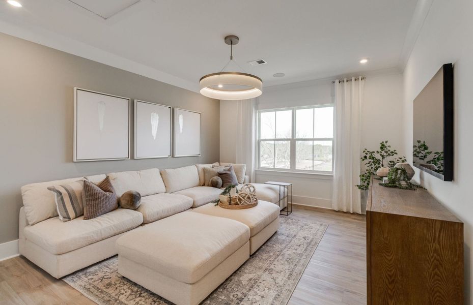 Plan a movie night in the multi-purpose Loft space.