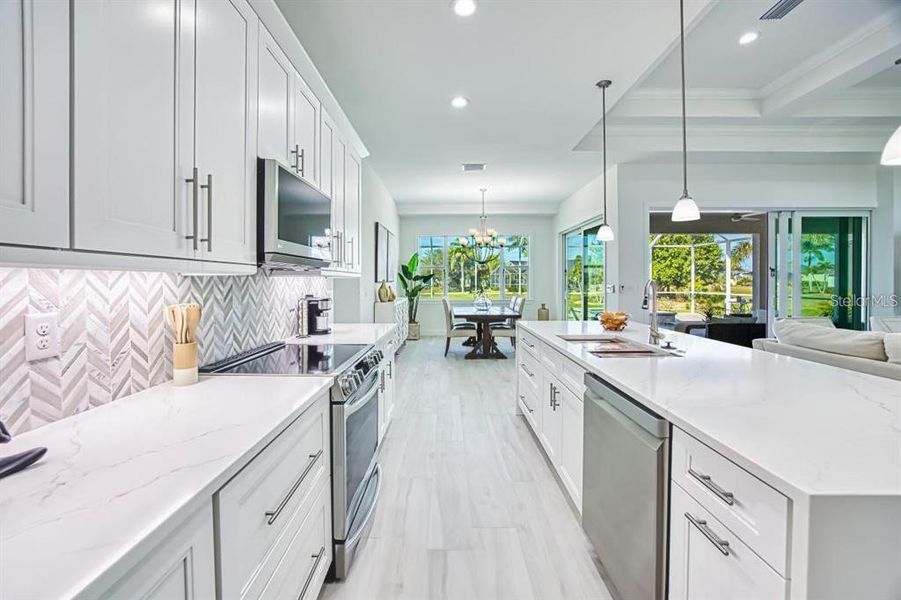 Furnished interior view inside a new home in , Punta Gorda (Image 16).