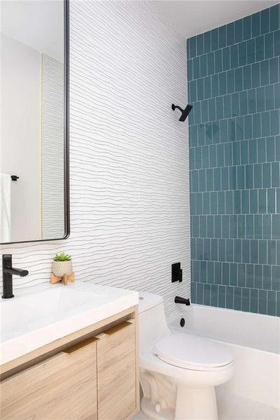 Furnished interior view inside a new home in , Atlanta (Image 27).