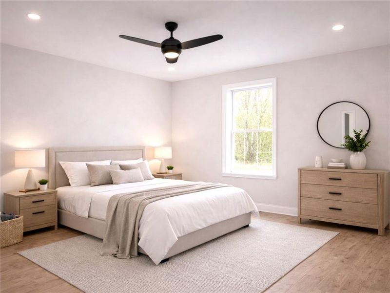 Furnished interior view inside a new home in , Cleveland (Image 4).