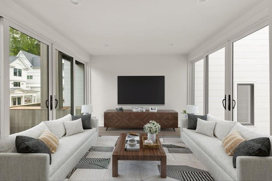 Furnished interior view inside a new home in , Chattahoochee Hills (Image 9).