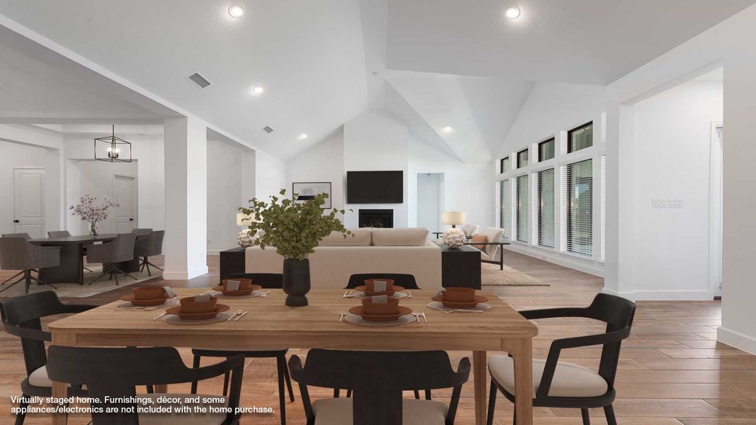 Representative furnished interior of a home built from the 4411W by Perry Homes in Enchanted Creek, Allen (Image 7).
