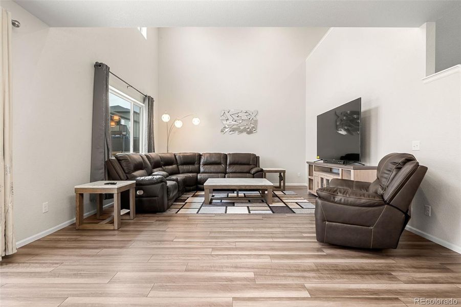 Furnished interior view inside a new home in Buffalo Highlands: The Canyon Collection, Commerce City (Image 22).