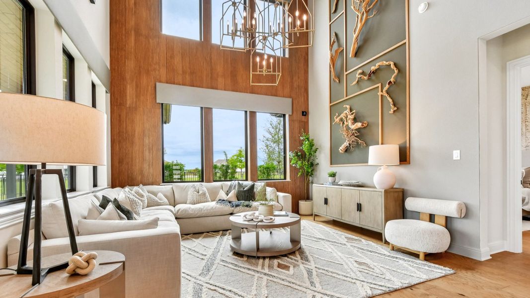 Representative furnished interior of a home built from the Elm by DRB Homes in Oaks at San Gabriel, Georgetown (Image 34).