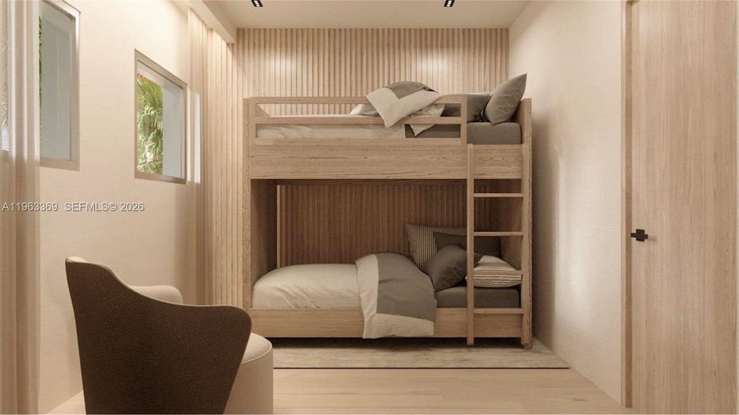 Furnished interior view inside a new home in , Miami Beach (Image 17).