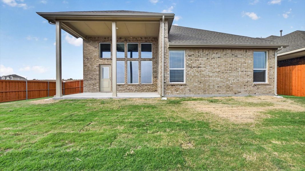 Representative exterior details of a home built from the Juniper by D.R. Horton in Morningstar, Aledo (Image 20). Representative exterior details of a home built from the Juniper by D.R. Horton in Morningstar, Aledo (Image 20).
