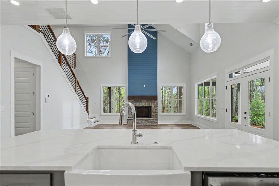 Furnished interior view inside a new home in , Clarkesville (Image 17).