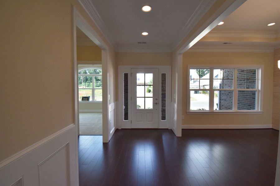 Representative unfurnished interior of a home built from the Cosmopolitan by Keystone Homes NC in Weybridge, Burlington (Image 28).