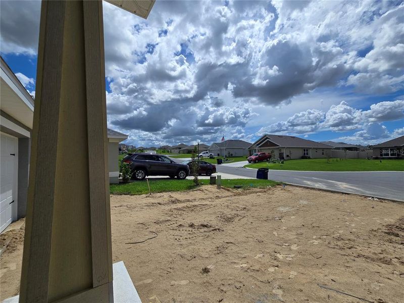 view from front door in cul de sac