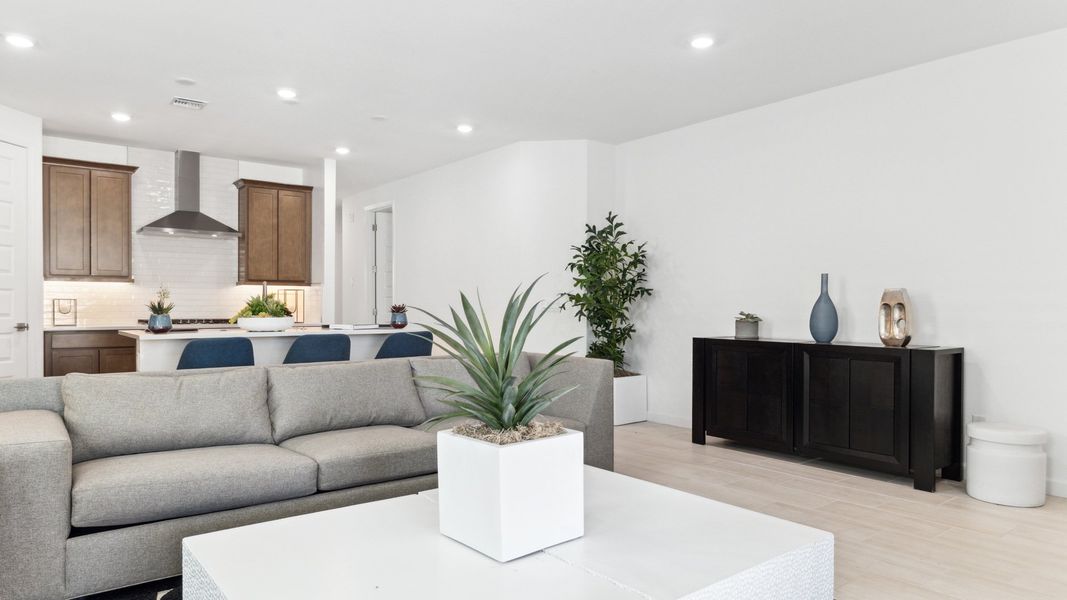 Furnished interior view inside a new home in Desert Moon Estates, Buckeye (Image 12).
