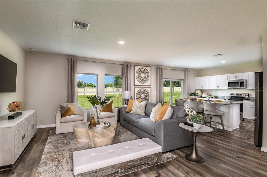 Furnished interior view inside a new home in Scenic Terrace, Lake Hamilton (Image 6).