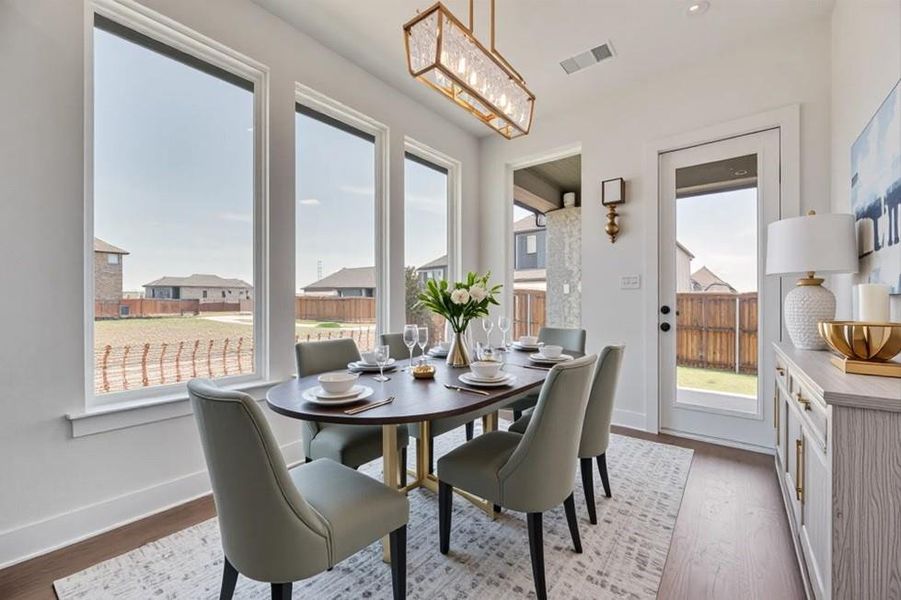 Furnished interior view inside a new home in Cottages of Celina, Celina (Image 10). Furnished interior view inside a new home in Cottages of Celina, Celina (Image 10).