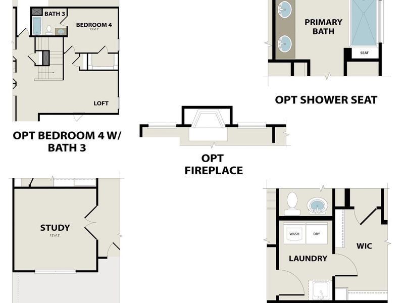 2D floor plan layout of this home in Benders Cove, Mount Juliet, TN (Image 6).