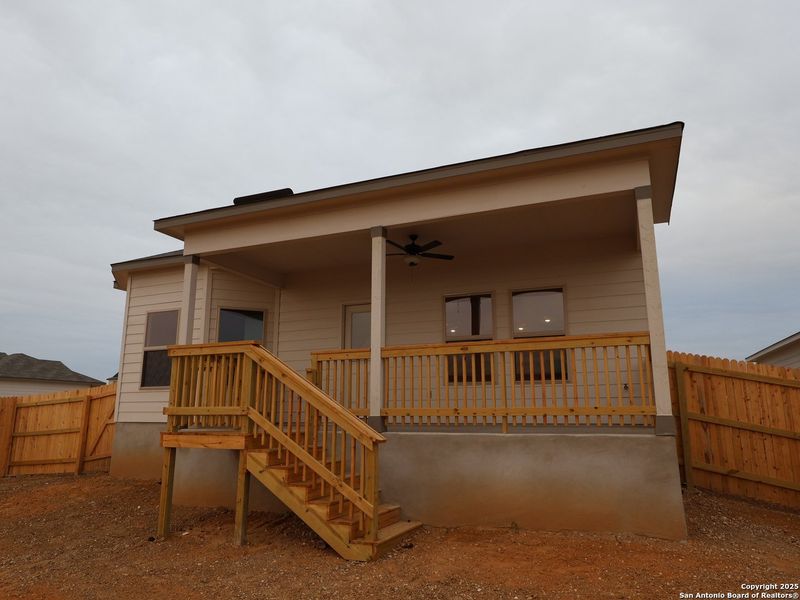 Exterior details and patio area of a home in Greenspoint Heights, Seguin (Image 3).
