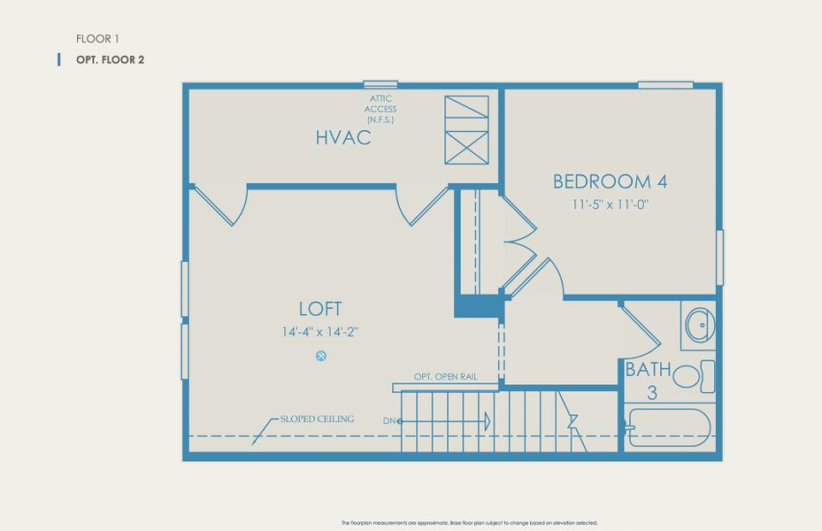 Compass Floor Plan, Quick Move-In Home, Floor 2