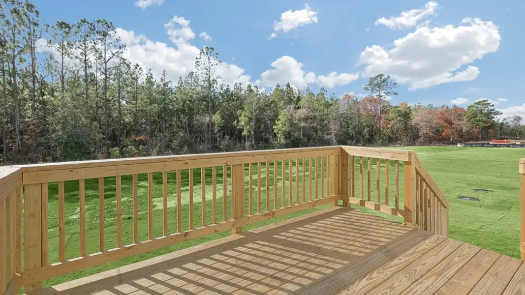 Exterior details and patio area of a home in Mason Ridge, Spring Lake (Image 3).