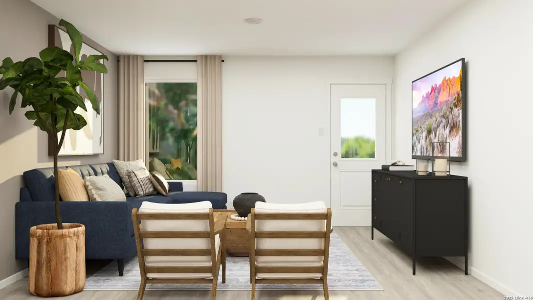 Furnished interior view inside a new home in Windridge, Kerrville (Image 11).