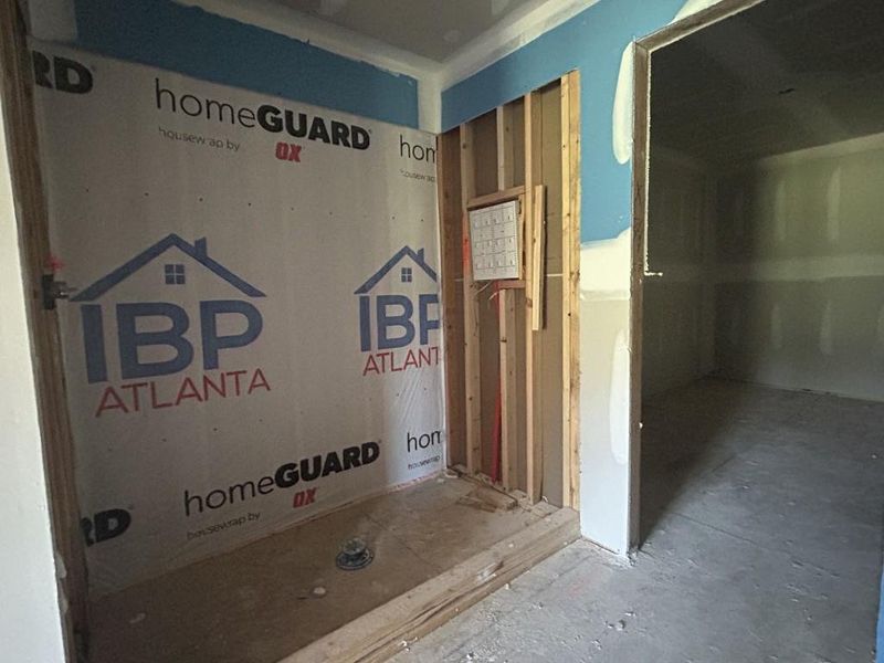 In-progress construction of a new home in Red Bird Manor, Jefferson, GA (Image 51).
