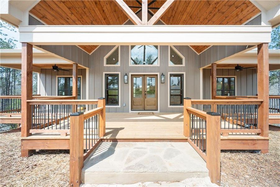 Exterior details and patio area of a home in , Talking Rock (Image 34).