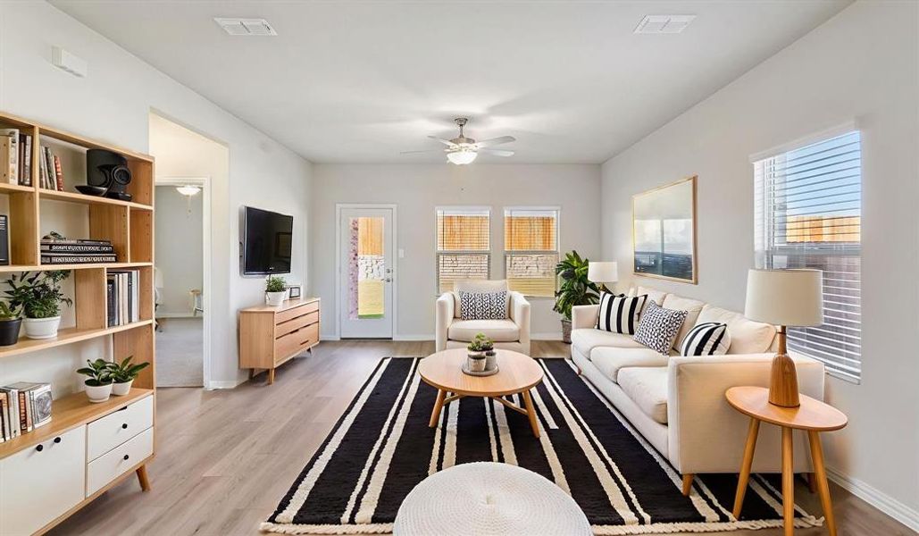 Furnished interior view inside a new home in Eastridge - Spring Series, McKinney (Image 5). Furnished interior view inside a new home in Eastridge - Spring Series, McKinney (Image 5).