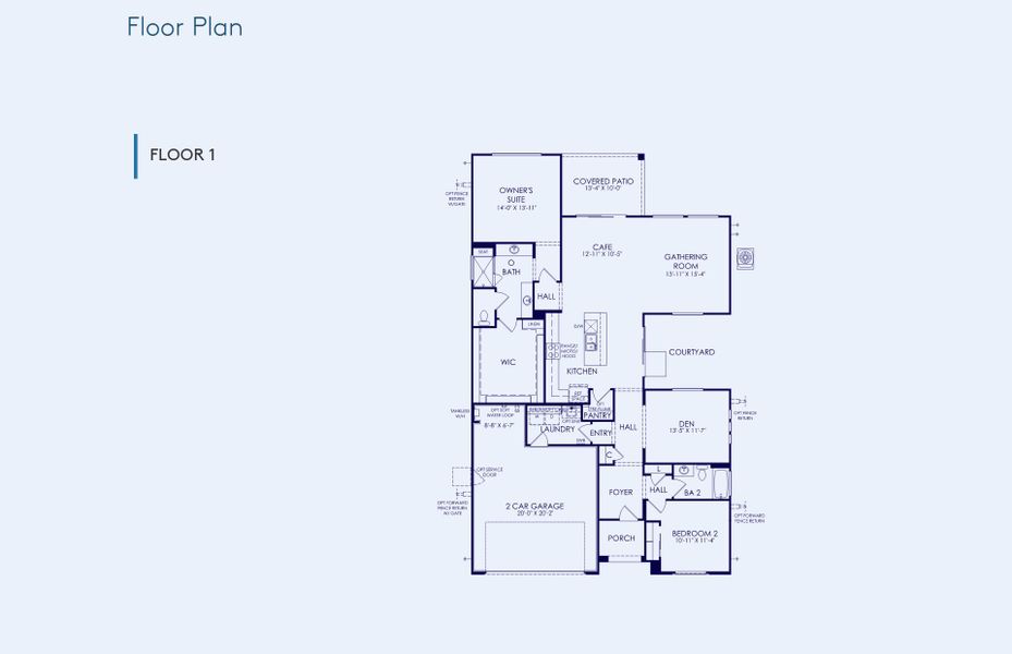 2D floor plan layout of this home in Sun City Anthem at Merrill Ranch, Florence, AZ (Image 4). 2D floor plan layout of this home in Sun City Anthem at Merrill Ranch, Florence, AZ (Image 4).
