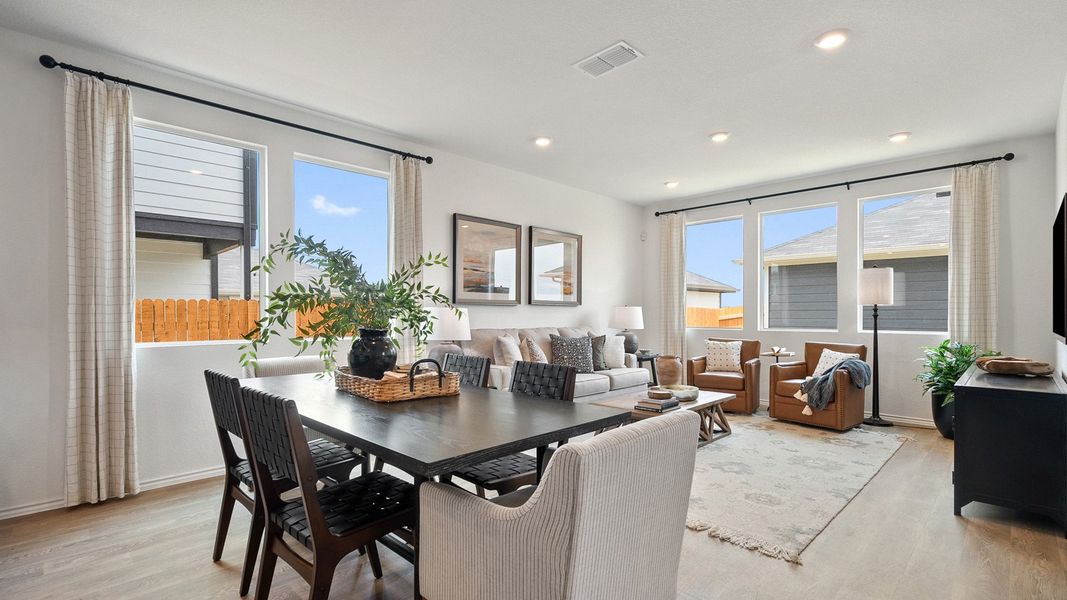 Representative furnished interior of a home built from the The Emily by D.R. Horton in Valverde, Bastrop (Image 10). Representative furnished interior of a home built from the The Emily by D.R. Horton in Valverde, Bastrop (Image 10).