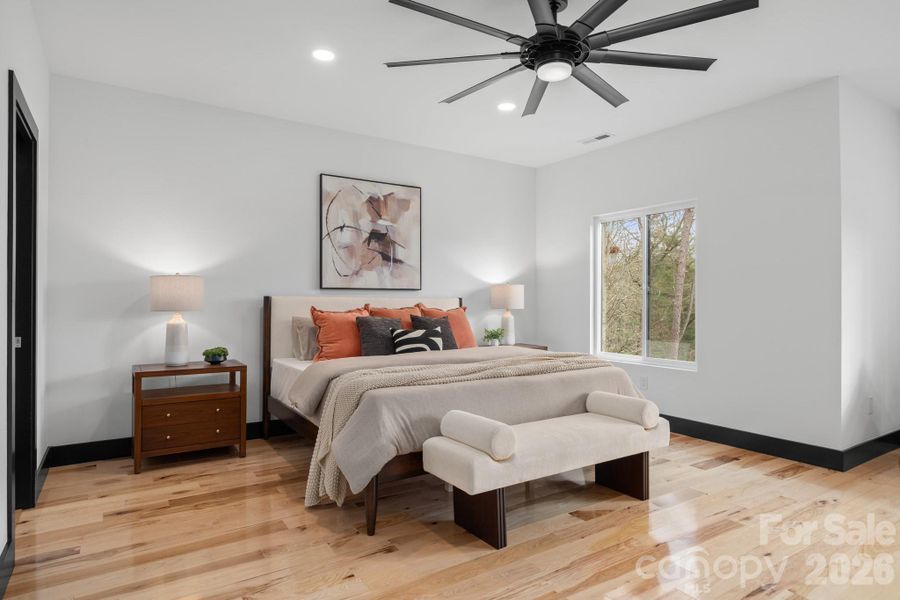 Furnished interior view inside a new home in , Mills River (Image 31).