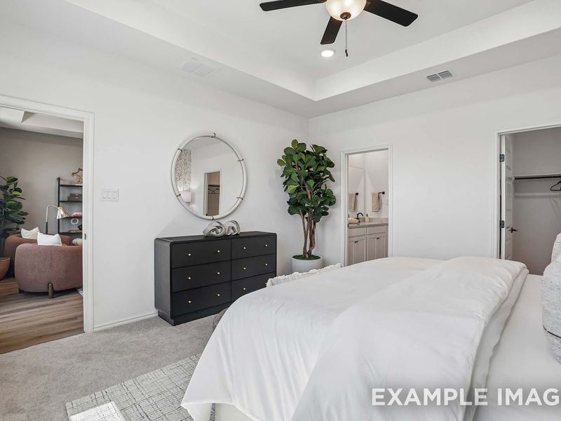 Representative furnished interior of a home built from the The Pinecrest B w/ 3rd Car by Davidson Homes LLC in Saddle Creek Ranch, Cibolo (Image 18).