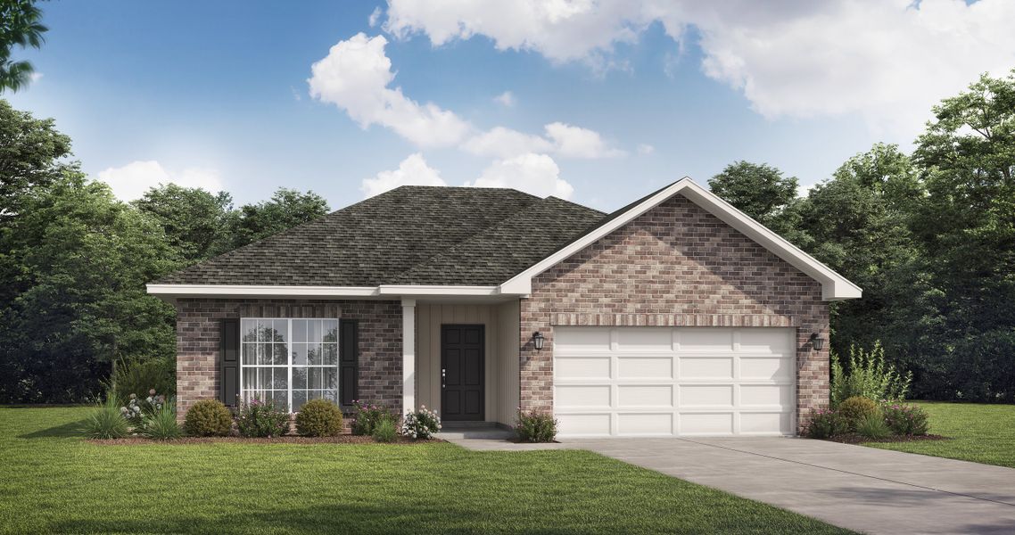 Representative exterior photo of a completed home built from the The Norman by RTS Homes in The Pointe at Villages on Marne, Hinesville, GA (Image 2).