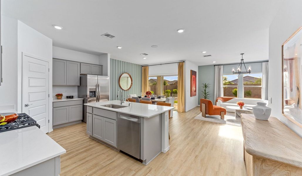 Furnished interior view inside a new home in Saguaro Bloom, Marana (Image 4). Furnished interior view inside a new home in Saguaro Bloom, Marana (Image 4).