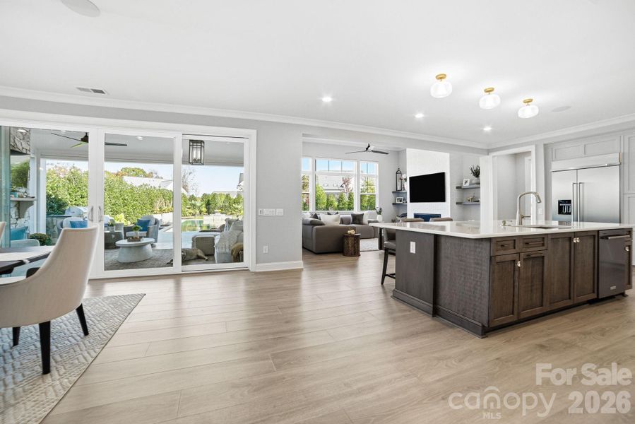 Furnished interior view inside a new home in , Huntersville (Image 11).