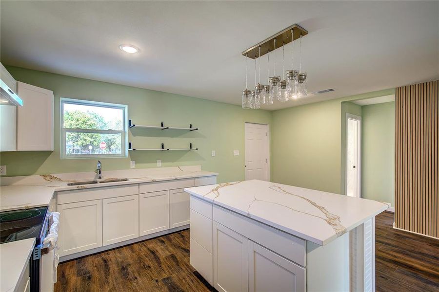 Furnished interior view inside a new home in , Point (Image 7).