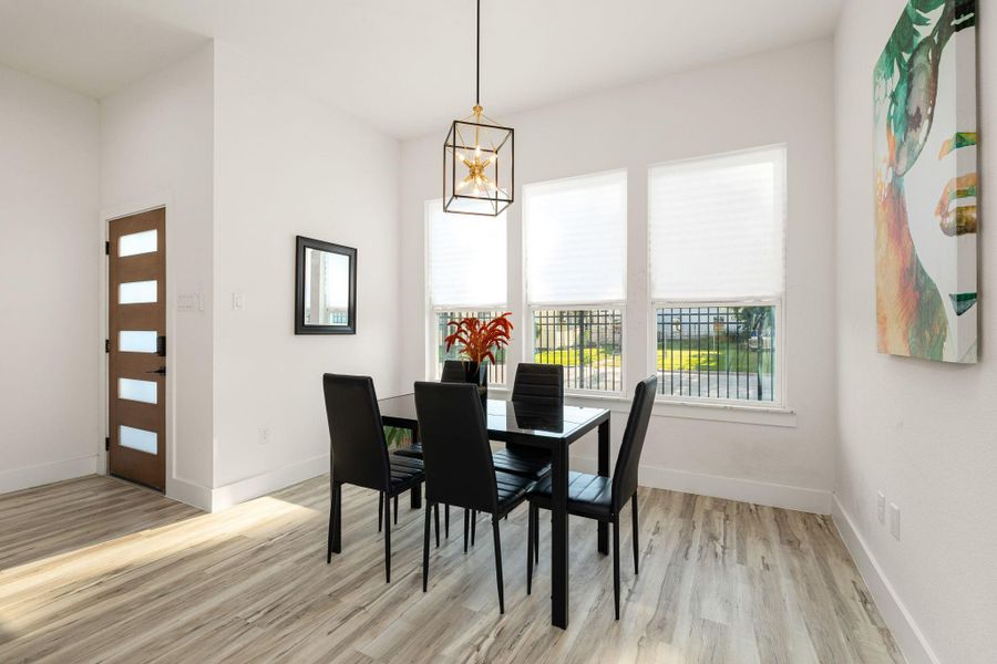 Furnished interior view inside a new home in , Houston (Image 10).