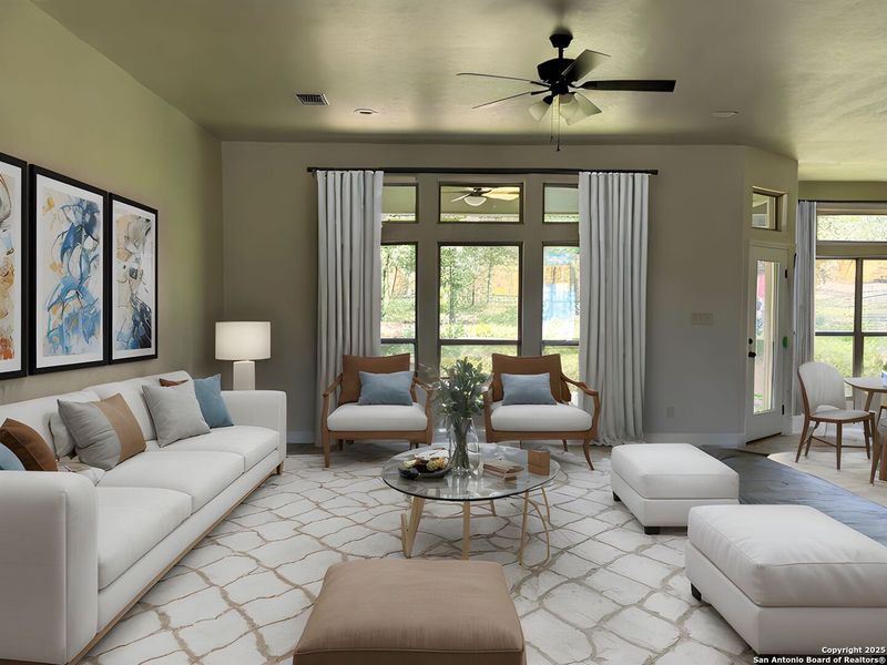 Furnished interior view inside a new home in , La Vernia (Image 8). Furnished interior view inside a new home in , La Vernia (Image 8).