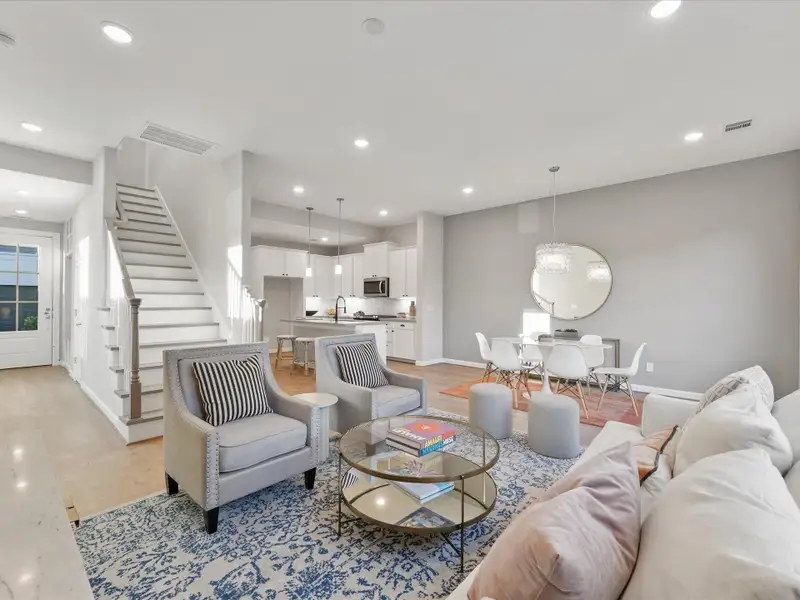 Furnished interior view inside a new home in , Houston (Image 7). Furnished interior view inside a new home in , Houston (Image 7).