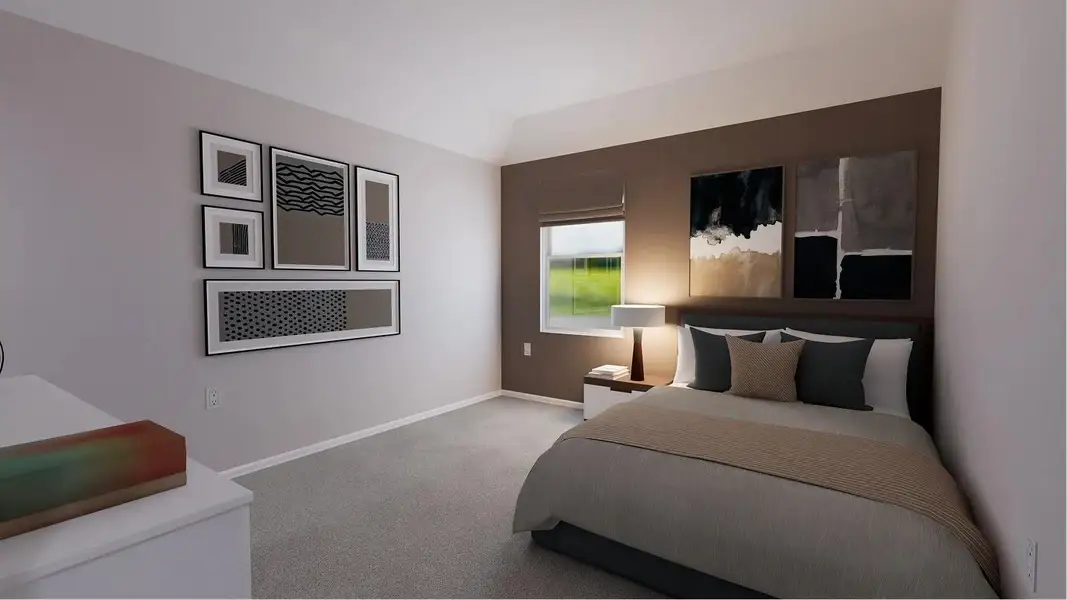 Furnished interior view inside a new home in Samara: Wentworth, League City (Image 17).